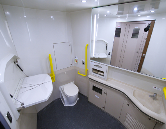 Toilet of FRP material